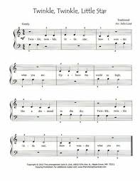Twinkle Twinkle Little Star Free Easy Sheet Music Easy Sheet Music Piano Sheet Music Easy Piano Sheet Music