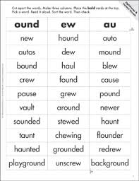 It combines two greek elements: Diphthongs Phonics Worksheets Games Activities Practice Lesson Plans For Kids