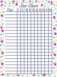 freebie star chart free class behavior chart record