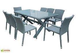 salon de jardin resine tressee 1 table 2 fauteuils 6 chaises salon de jardin resine table de jardin salon de jardin