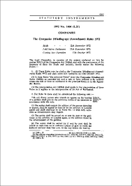 (1) these rules may be called the companies (winding up) rules 2020. The Companies Winding Up Amendment Rules 1972