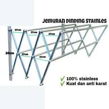 Maybe you would like to learn more about one of these? Hp050 Jemuran Dinding Lipat Stainless Jemuran Lipat 150 Cm Terbaru Agustus 2021 Harga Murah Kualitas Terjamin Blibli