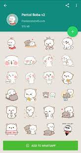 Emoticon emoji cute cartoon images cute messages cartoon jokes cute gif cute stickers cute wallpapers. Stiker Wa Pentol Boba Stiker Lucu Boba