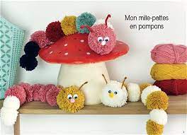 Diy Pompons Livre Atelier Laine Chaumiere Oiseau Chaumiere Oiseau Diy Pompon Activite Manuelle Laine Bricolage Avec De La Laine