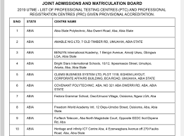 In this section of the post you are going to find out the specific amount to pay so as to get your form and start processing it. Jamb Approved Cbt Centers For 2020 Registration For All States