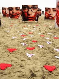 Womens underwear strewn across Copacabana beach in protest at Brazils  “rape culture”
