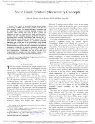 Pfleeger, an independent computer and information security. Pdf Some Fundamental Cybersecurity Concepts