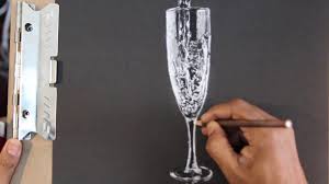 Draw A Champagne Glass With Charcoals Youtube Wine bottle and glass stock vector © ghenadie #2214695. draw a champagne glass with charcoals