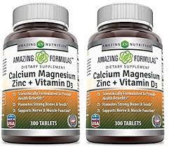 Nov 23, 2019 · vitamin d supplements review (including calcium, vitamin k, magnesium, and boron) find the best vitamin d supplement. Amazon Com Amazing Nutrition Calcium Magnesium Zinc Vitamin D3 300 Tablets 2 Pack Health Personal Care
