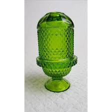 Shop our large hurricane candle holders selection from top sellers and makers around the world. Vintage Green Glass Fairy Light Image 2 Of 5 Vintage Green Glass Fairy Lamp Vintage Fairies