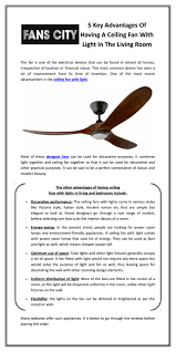 Buy products such as minka aire rudolph f727 ceiling fan at walmart and save. 5 Key Advantages Of Having A Ceiling Fan With Light In The Living Room By Fans City Issuu