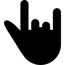 Diynetwork.com has instructions on how to turn a salvage board or an old door into a custom sign. Rock N Roll Gesture Hand Silhouette Free Icon Of Hawcons Gestures Filled