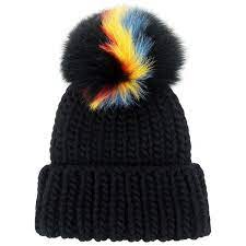Eugenia Kim Fur Pompom Rain Beanie 275 Liked On Polyvore Featuring Accessories Hats Pom Pom Beanie Fur Pom Pom Beanie Fur Pom Pom Hat Knit Pom Pom Hat