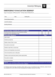 The Remarkable Hospital Debriefing Form Template Intended For Event Debrief Report Template Imag In 2020 Emergency Evacuation Plan Emergency Evacuation Evacuation Plan
