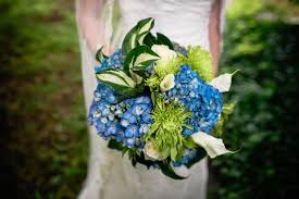 Hydrangea and calla lily wedding bouquets. My Hydrangea And Calla Lily Bouquet My Mother Built It From Costco And Whole Foods Flowers With Hosta Leaves Added From The Backyard Weddingplanning