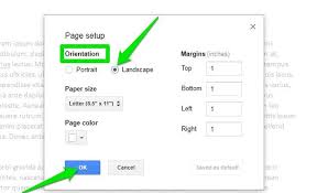 Portrait is toggled by default. How To Change Page Orientation On Google Docs To Landscape