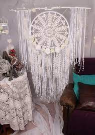 Big Lace Dream Catcher Set Wedding Background Decoration White Dreamcatcher Large Dream Catcher Home Deco Lace Dream Catchers Dream Catcher Dream Catcher White