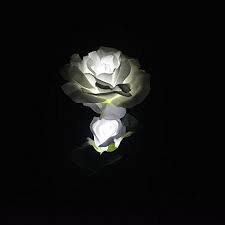 Solar Rose Blume Licht Solar Powered Garden Outdoor Deko Landschaft Led Rose Beleuchtung Ganzjahrig Weiss 3 Leds Blumen Lichter Hellrosa Solarleuchten Garten