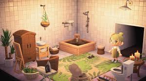 It is mostly recognized by the blue tile pattern. Spa Day In The Bathroom Anyone Animalcrossing