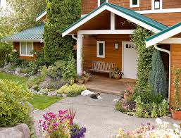 Note the drive way, walk path, lighting and other decorative items you want to add. Simple Front Yard Landscaping Ideas Better Homes Gardens