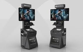 Xbox One X Kiosk Design On Behance In 2020 Kiosk Design Xbox One Kiosk