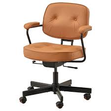 You sit stable and steady since the frame is made of solid wood. Alefjall Office Chair Grann Golden Brown Ikea