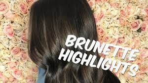 Highlights are pieces lighter than your base color, and lowlights are darker than your base color. How To Highlight Dark Hair Youtube