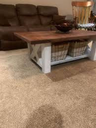 Chunky Farmhouse Coffee Table In 2020 Coffee Table Farmhouse Diy Farmhouse Coffee Table Coffee Table Plans