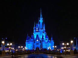 Cinderella S Castle Shines In Blue As Disney Parks Thank Health Care Workers