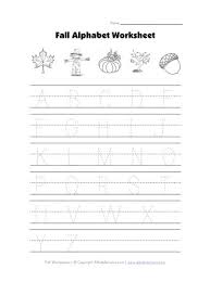 Free printable lowercase alphabet tracing worksheets a to z. Fall Alphabet Tracing Worksheet All Kids Network