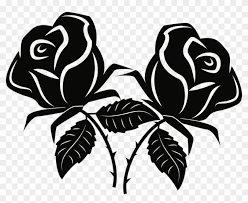 Png bunga dekorasi perhiasan template biru. Black Rose Sticker Download Corel Bunga Mawar Hitam Putih Hd Png Download 974x750 72462 Pngfind