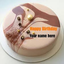 Happy Birthday Cake With Name Edit For Brother Birthday Cake With Name Brother Coffee Birthday Cake With Name Edit Write Name On Coffe Oreo Birthday Cake Beautiful Birthday Cakes Birthday Cake For Brother