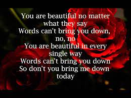That which occupies space and has mass; Christina Aguilera Beautiful Lyrics Youtube