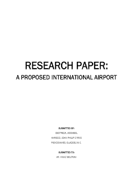 Research Paper: International Airport