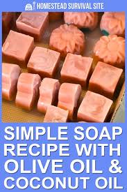 Simple Soap Recipe With Olive Oil And Coconut Oil Easy Soap Recipes Soap Recipes Easy Soap
