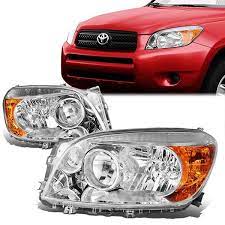 06 08 Toyota Rav4 Headlights Chrome Housing Amber Corner In 2021 Toyota Rav4 Rav4 Toyota