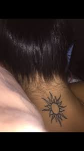 Back Of Neck Black Sun Tattoo Neck Tattoos Women Back Of Neck Tattoo Neck Tattoo