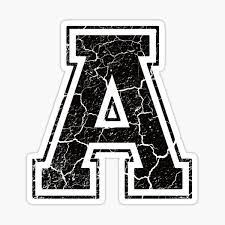 Sense of beauty (9) aesthetic: Letter A Stickers Black Stickers Cute Stickers Lettering