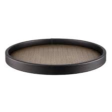 15 year non fading indoor/outdoor warranty. Kraftware San Remo 14 In Antique Gold Vinyl Round Serving Tray 46530 The Home Depot