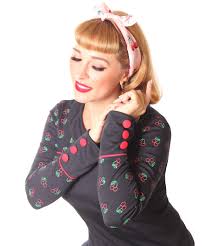 Grease hairstyles retro hairstyles ponytail hairstyles girl hairstyles wedding hairstyles hair ponytail 1950s hairstyles for long hair ponytail bump stylish ponytail. Sugarshock 50s Hairstyles Cherries Retro Nickituch Hairband Hair Bandana Suicide Glam