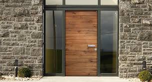 Wood Front Doors With Side Glass Designs Ideas Single Front Door Designs Front Door Door Design