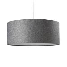 Modern drum pendant ceiling light shades with frosted diffusers in 5 colours. Large Grey Drum Ceiling Light Swasstech