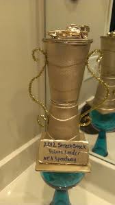 Pin By Sarah Holt On Things I Ve Made Homemade Trophies Diy Trophy Office Xmas Party