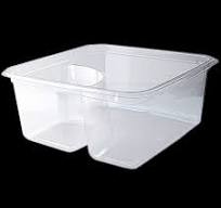 6 x 6" 2-Cell Compostable PLA On-The-Go Boxes | Pactiv Evergreen