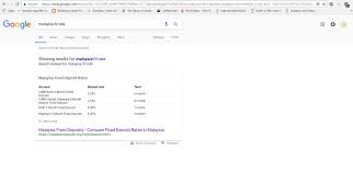 Get a fixed deposit (fd) in malaysia for higher interest rate returns. Highest Malaysia Fd Rate For Short Tenure And Google Table Search