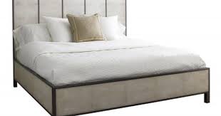 Phoebe Howard Bed By Sherrill Mh12523 Thad S King Bed Poplar Et Acacia Solids With Faux Shagreen Panels D Bedroom Furniture Sherrill Furniture Bed Furniture
