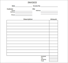 Free basic invoice template (pdf) a free, basic invoice template that's easy to fill out and present to your clients. Free 47 Sample Blank Invoice Templates In Ms Word Google Docs