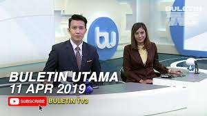 Buletin utama also relayed on r channel form 10:00 until 11:00 pm in daily goes on rerun programmes to simultaneously networks. Buletin Utama 2019 Khamis 11 April Youtube
