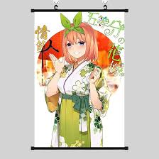 LUALU The Quintessential Quintuplets Nakano Yotsuba Anime Hanging Pictures,  Art Painting Wall Scroll Poster For Home Decoration Exhibition Gifts For  Kids Adults Waterproof Canvas Easy Clean : Amazon.co.uk: Home & Kitchen