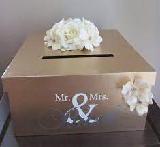Card Box Card Box Wedding Money Box Wedding Gold Card Box Wedding